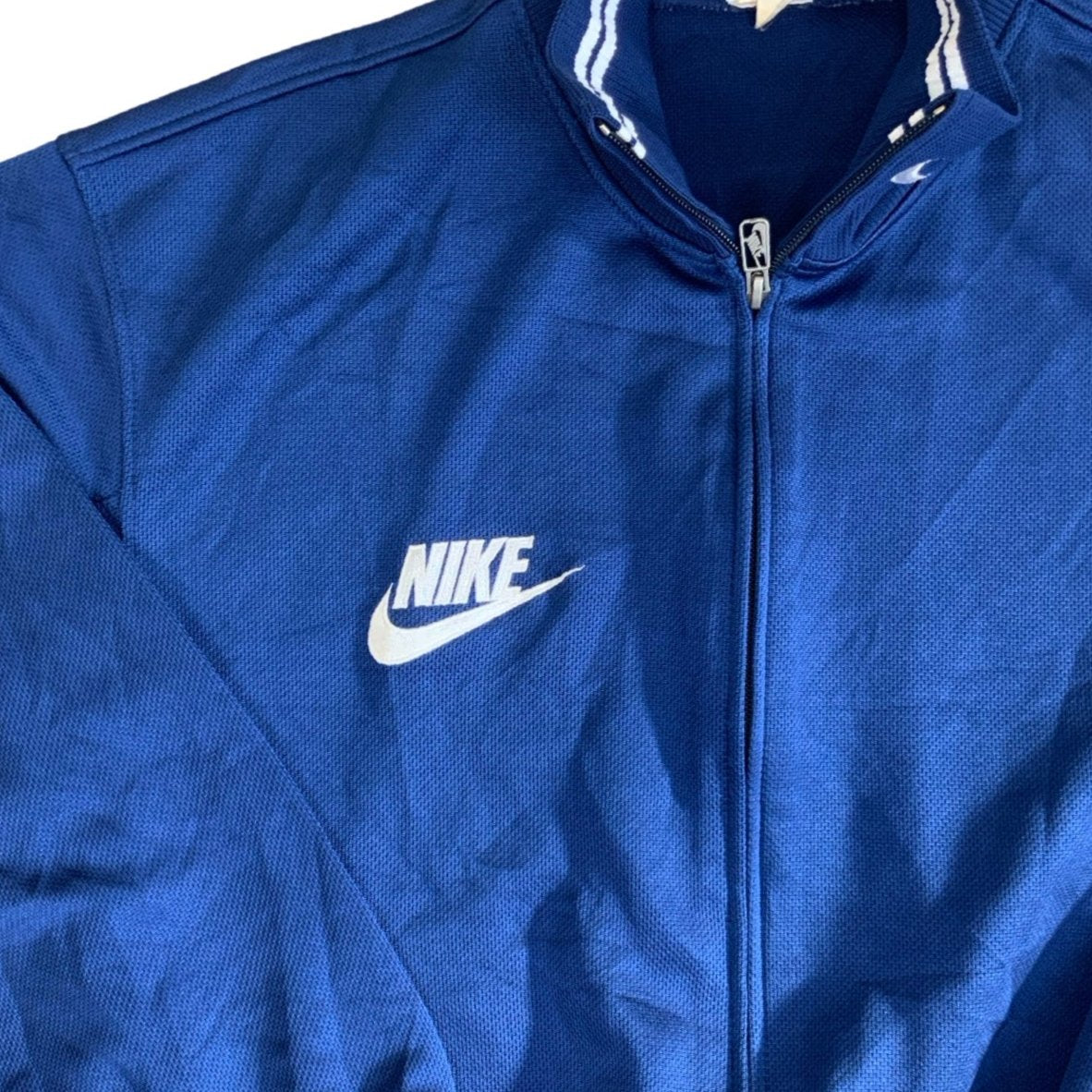 Vintage 90s Blue Nike Track Jacket L 18