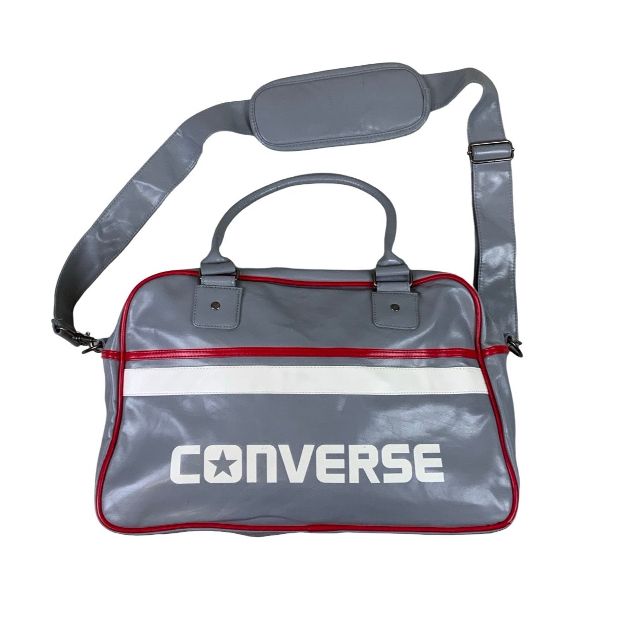 Converse Retro Grey Sports Messenger Bag