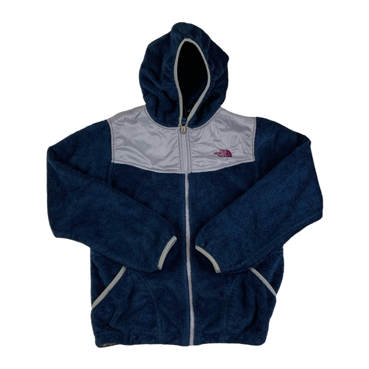 Vintage Hooded The North Face Navy Fleece 8 10