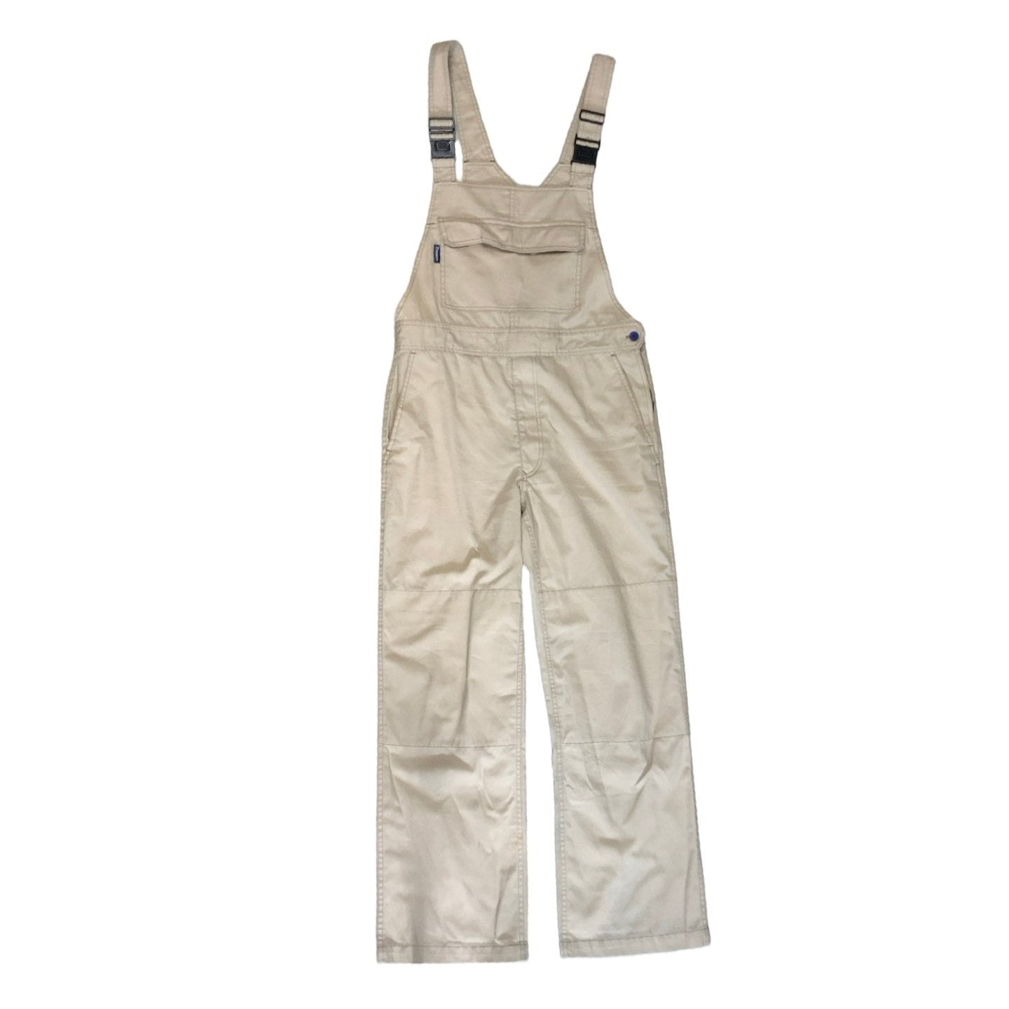 Vintage 'Michelin' Beige Dungarees Bib Overalls 34W 30L