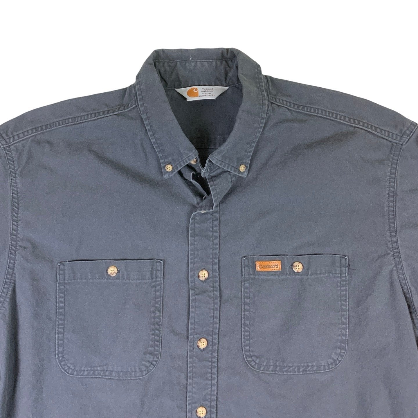 Carhartt Dark Grey Heavy Work Wear Shirt XXL XXXL