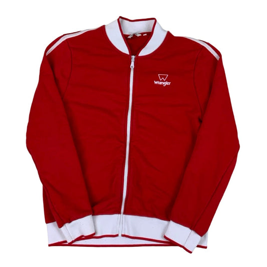 Vintage Wranger Red White Zip-up Track Jacket S M