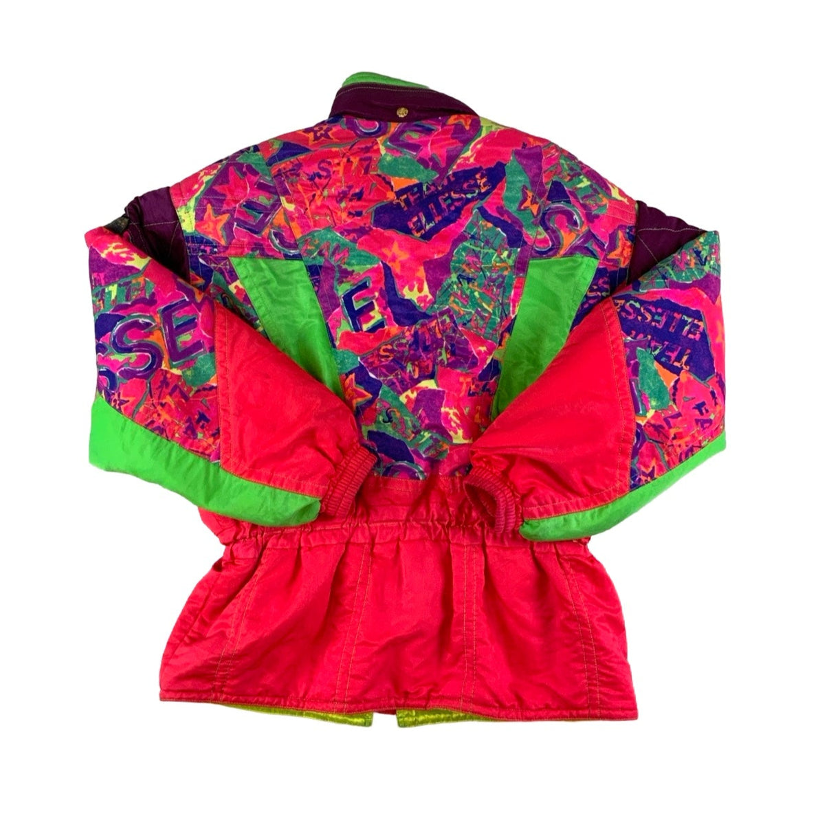 Vintage 90s Crazy Pattern Ellesse Retro Ski Jacket L XL