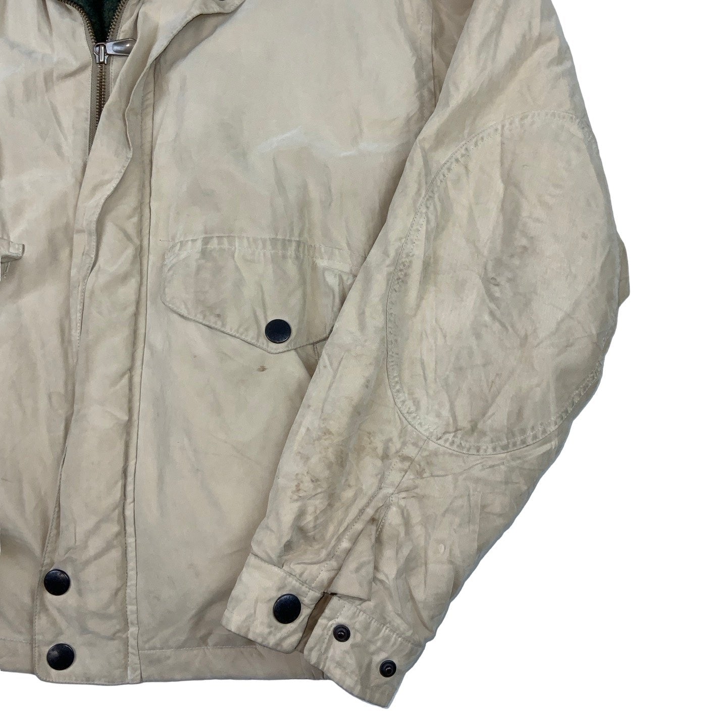 Vintage 90s 'Nautica' Beige Fleece Lined Outdoor Jacket 3XL 4XL