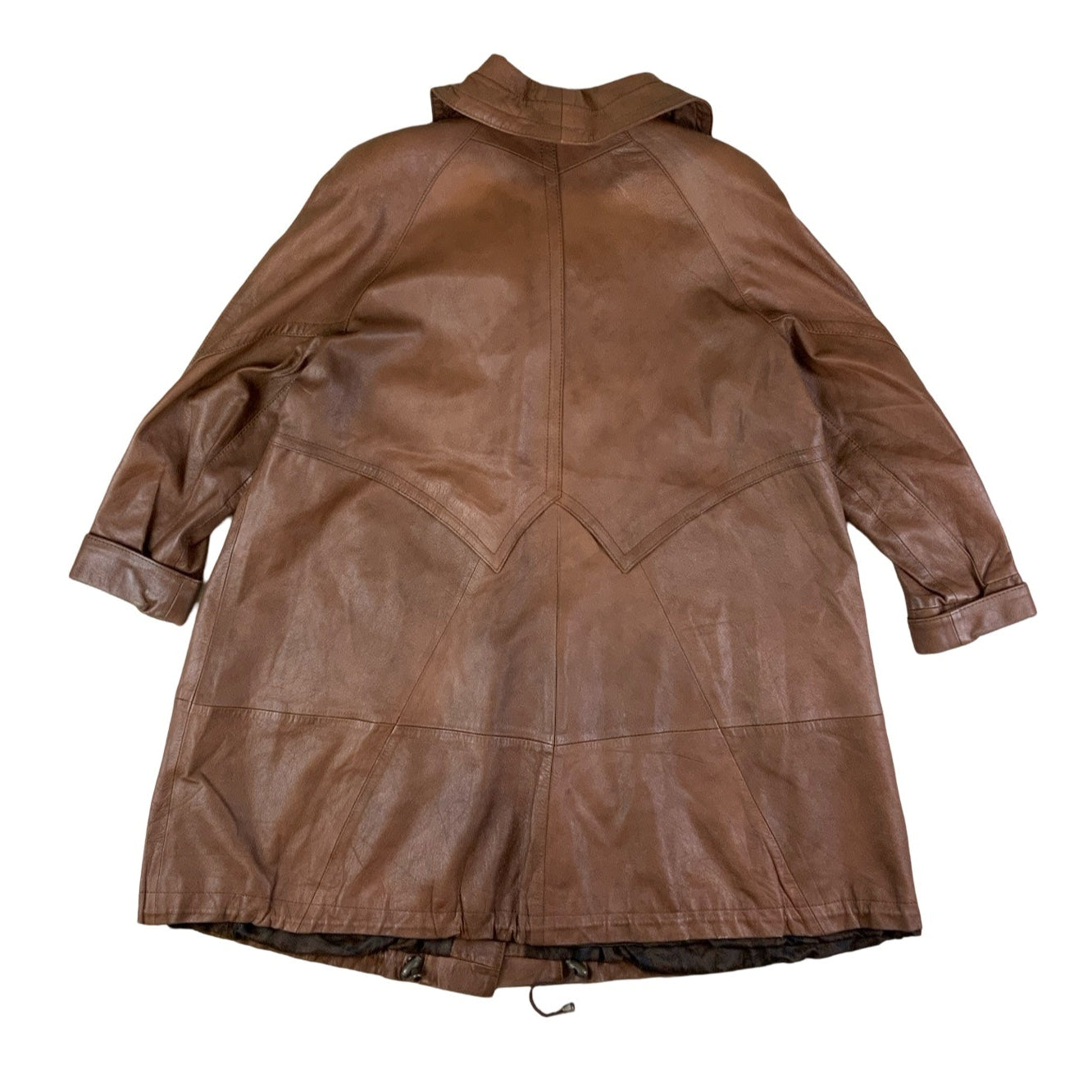 Vintage Real Leather Swing Coat 18 20