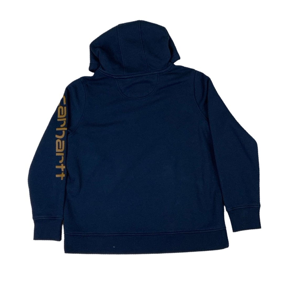 Vintage 90s 'Carhartt' Navy Blue Pull-Over Hoodie M L