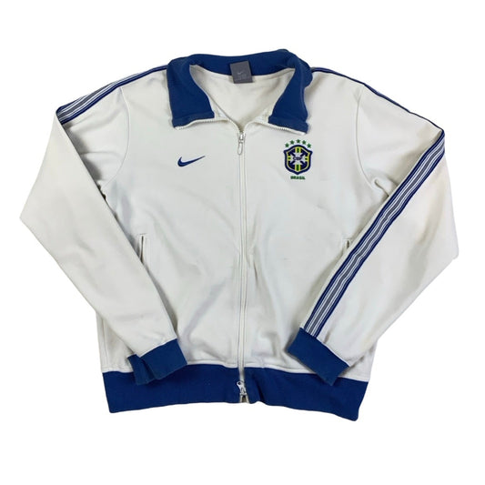 00s Nike Brazil Blue White Track Jacket S M