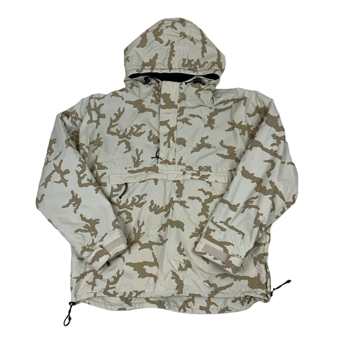 Vintage Carhartt 90s Beige Camo Windbreaker Coat L XL