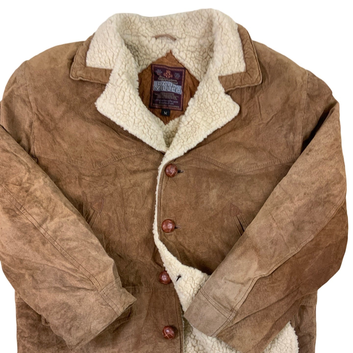 Vintage 'Park Miller' Brown Shearling Jacket S M