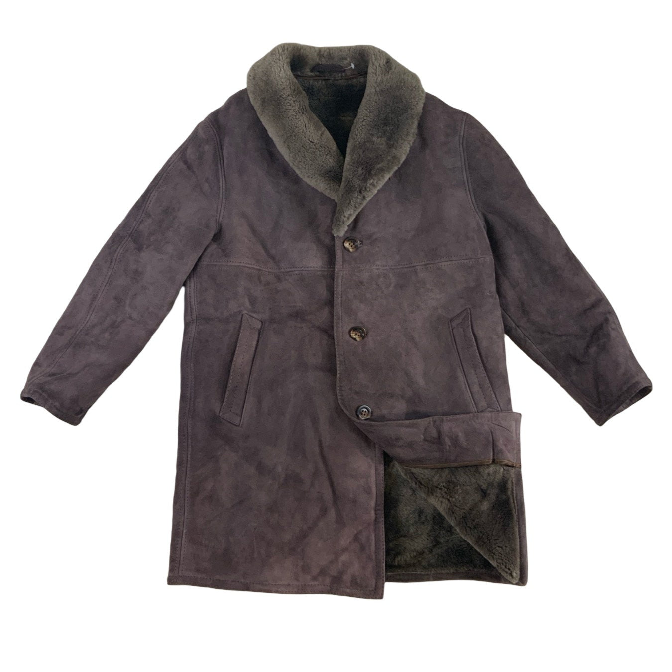 Vintage Deep Purple Shearling 16 18