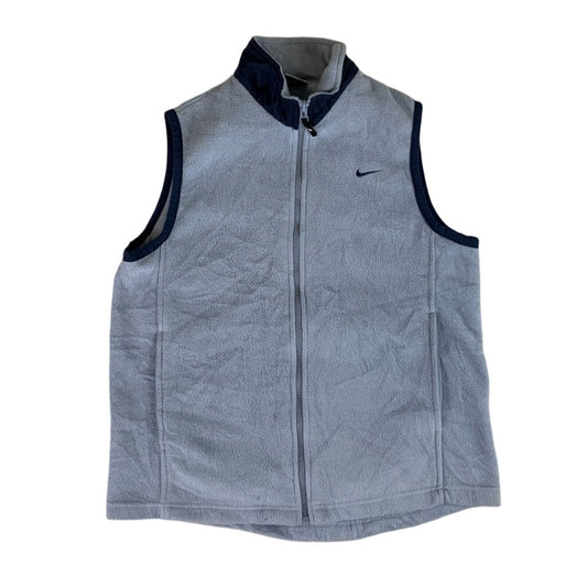 Y2K Light Blue Body Warmer Vest M L