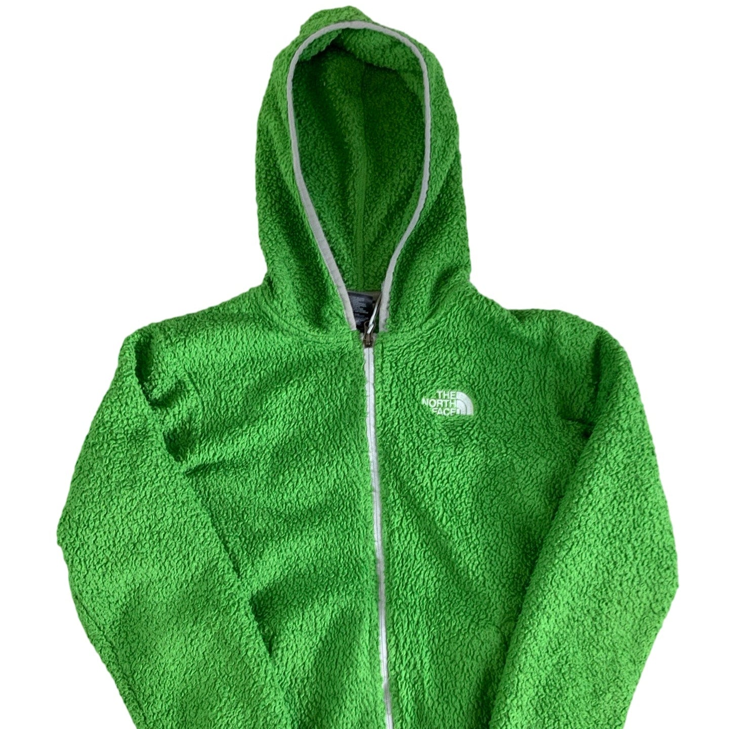 Vintage The North Face Green Hooded Fleece. 8 10