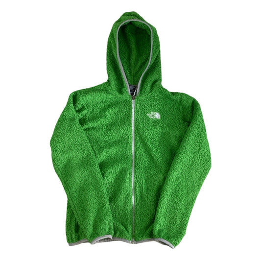 Vintage The North Face Green Hooded Fleece. 8 10