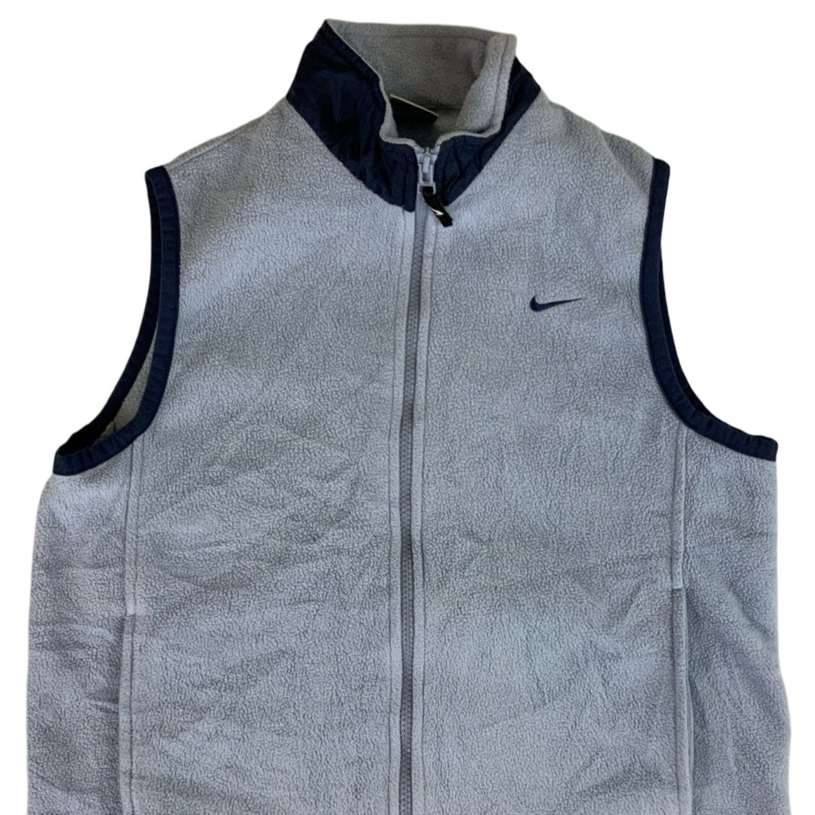 Y2K Light Blue Body Warmer Vest M L