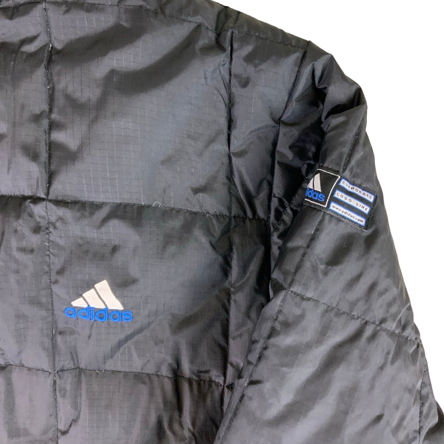 90s Adidas Sport Long Puffer Jacket L XL