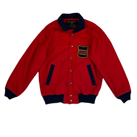 Vintage 90s McGregor Red Varsity Jacket S M