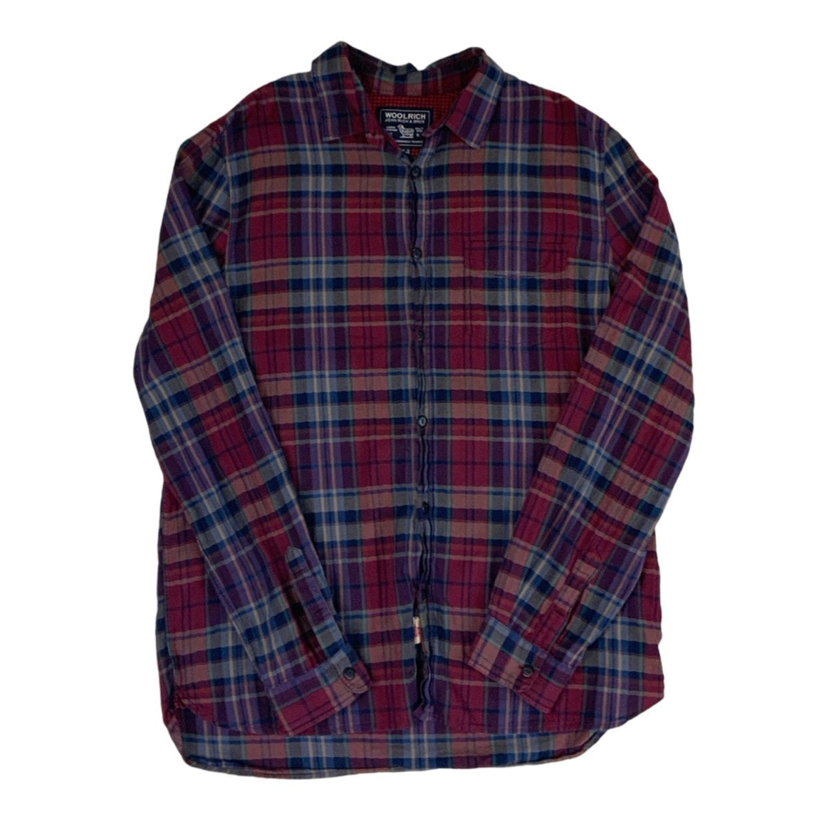 Woolrich Red & Blue Flannel Shirt. XL XXL