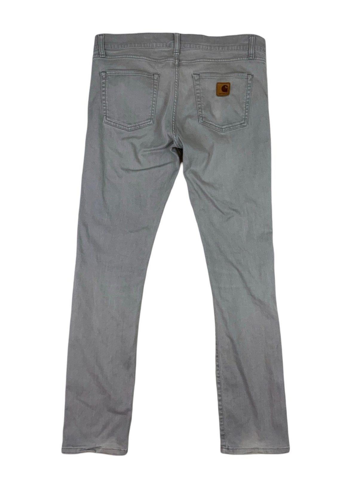 Grey Carhartt Slim Work Wear Jeans 36W x 34L