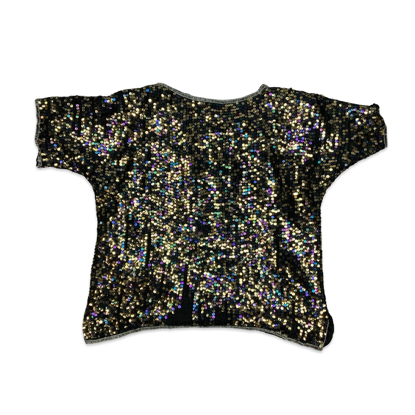 80s Floral Sequin Blouse 18