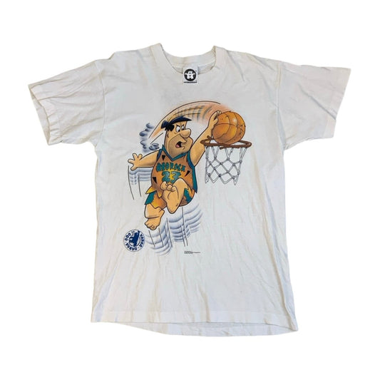 Vintage 90s Fred Flintstone Bedrock Graphic Tee M 14