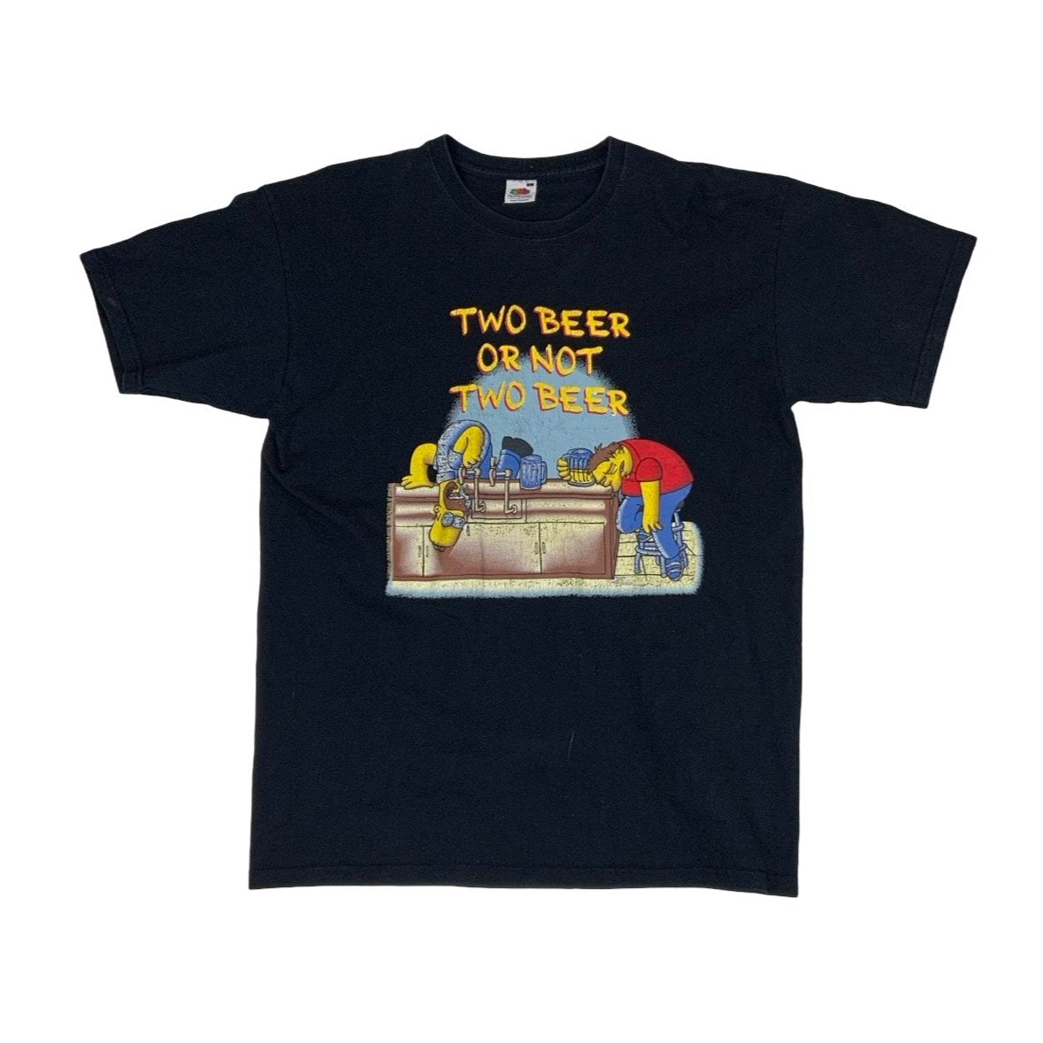 90s Black Simpsons "two beer or not two beer" Graphic Tee S M 16