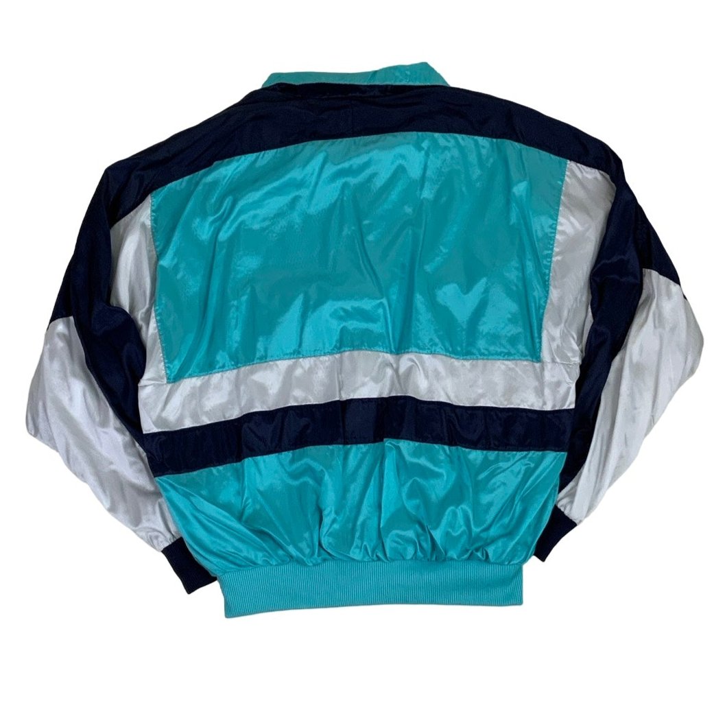 Vintage 90s Adidas Blue White Black Track Jacket S