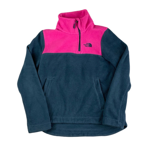 Vintage Pink and Navy The North Face Colour Blocked Fleece 8 10