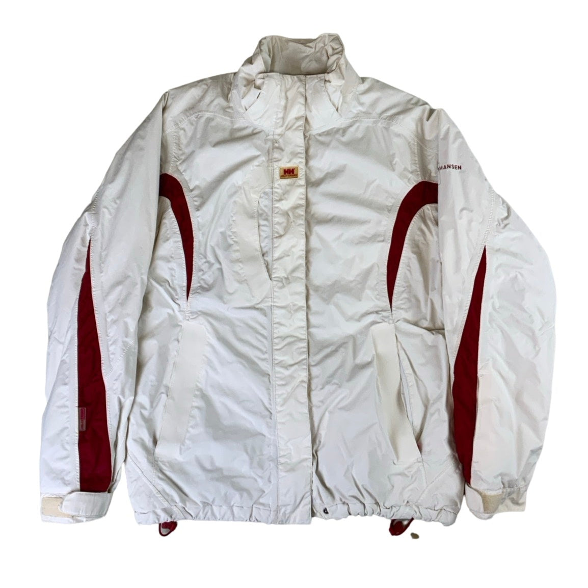 Helly Hansen White Red 90s Outdoor Jacket M L