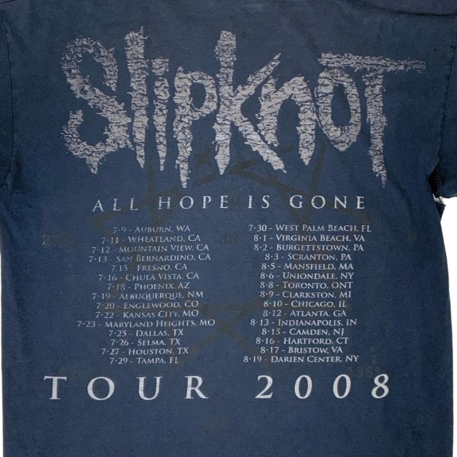 Vintage 2008 SLIPKNOT All Hope Is Gone Tour RARE Band T-Shirt S M