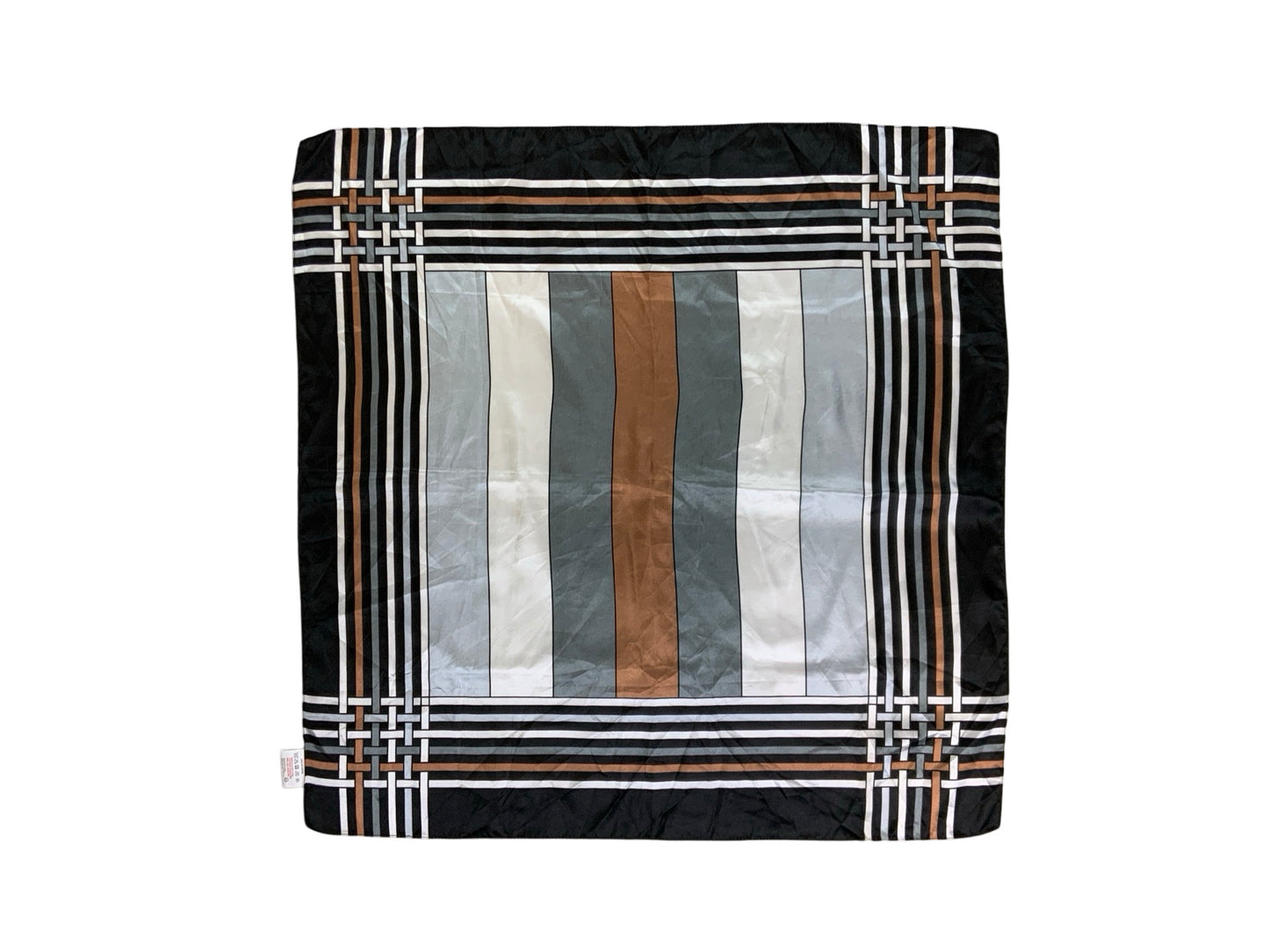 Vintage Striped Cross Hatch Pattern Scarf.