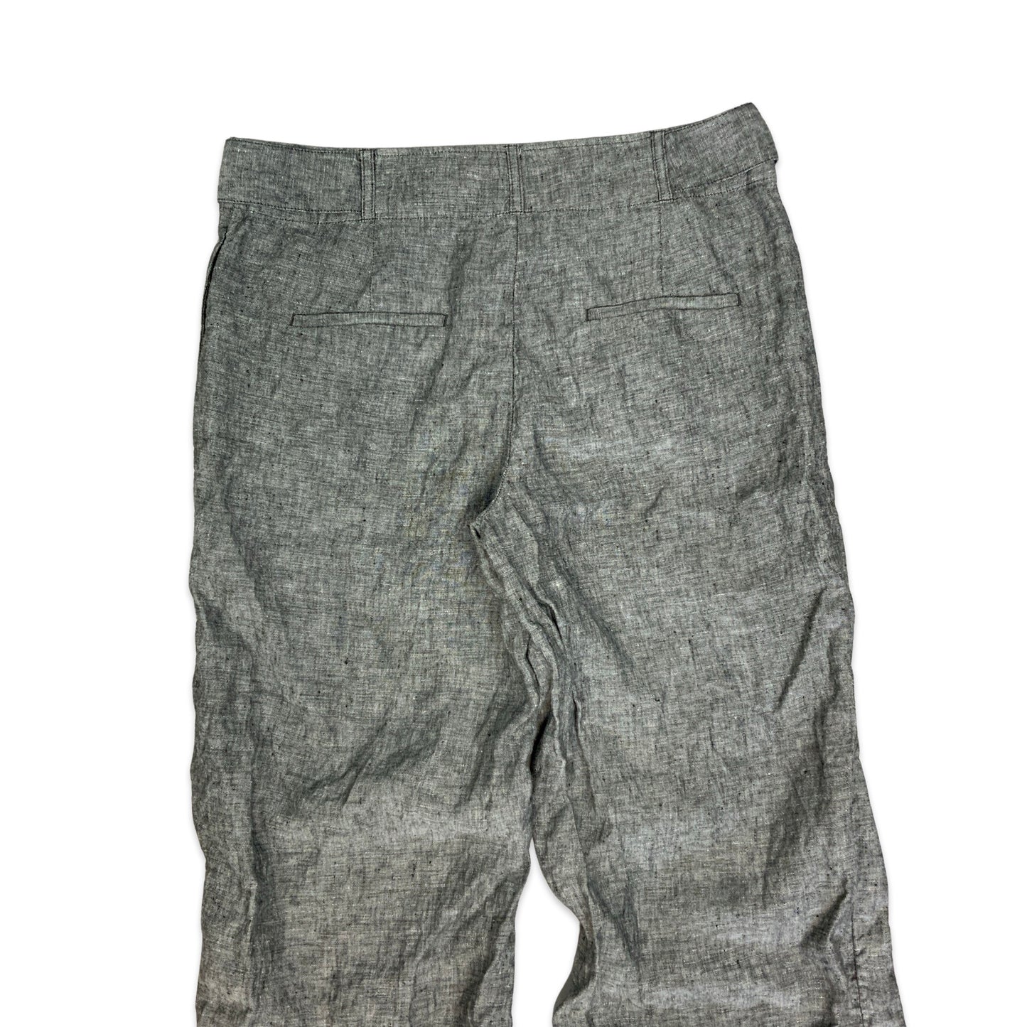 Grey Linen Trousers 16