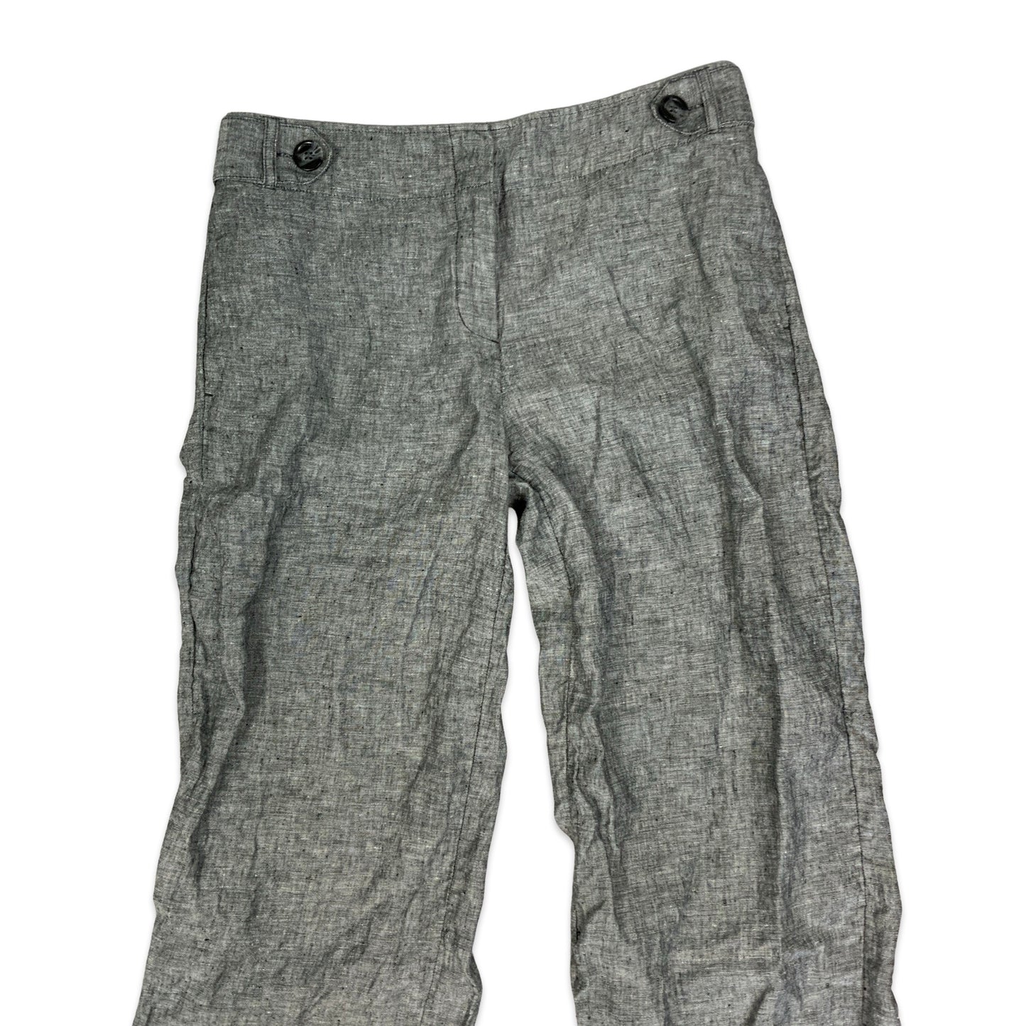 Grey Linen Trousers 16