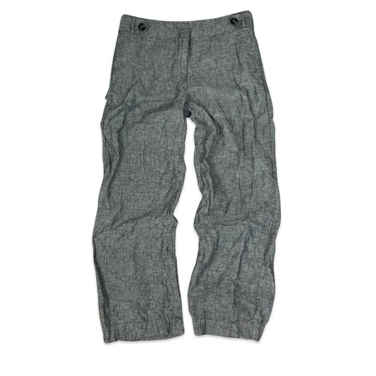 Grey Linen Trousers 16