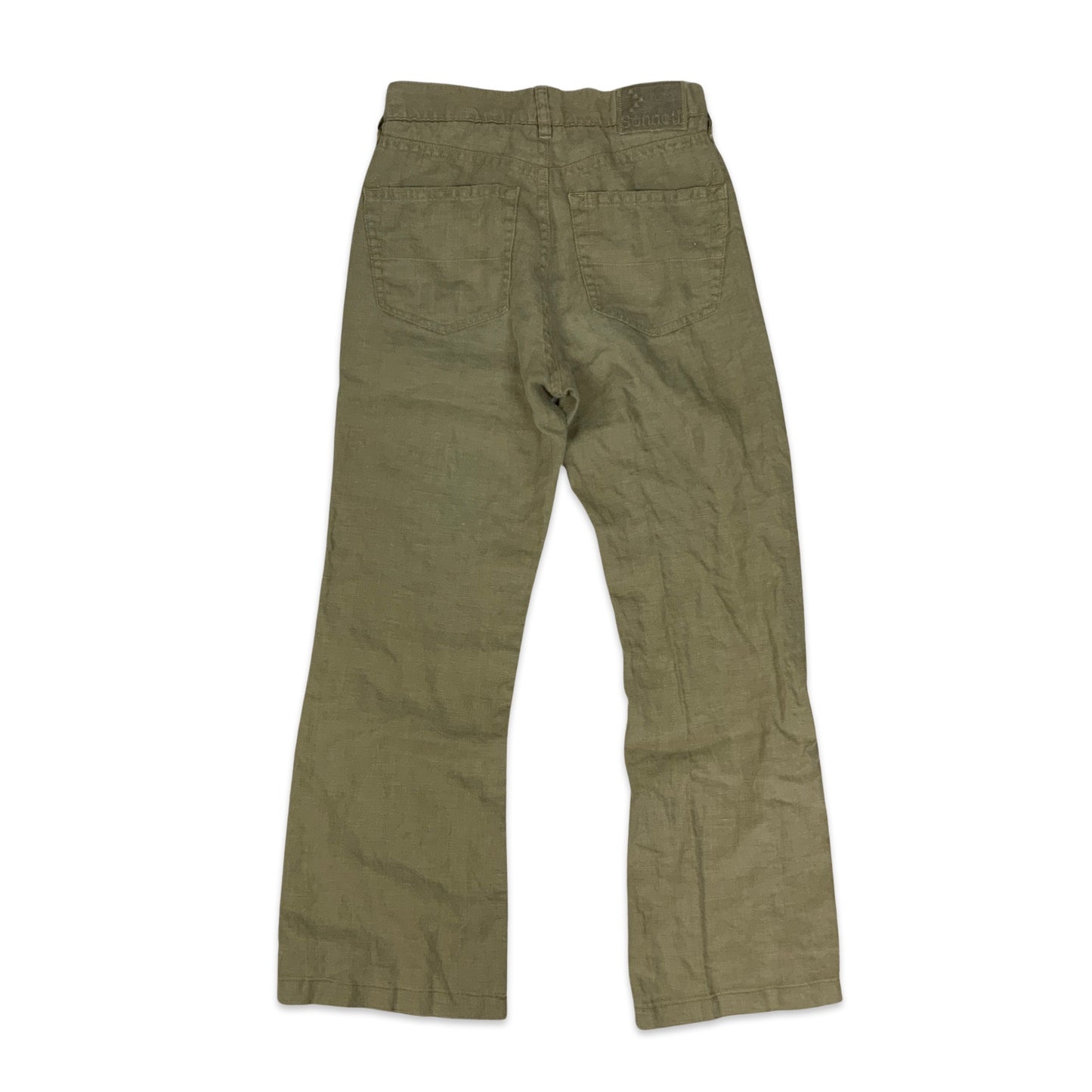 Y2K Khaki Linen Trousers 10