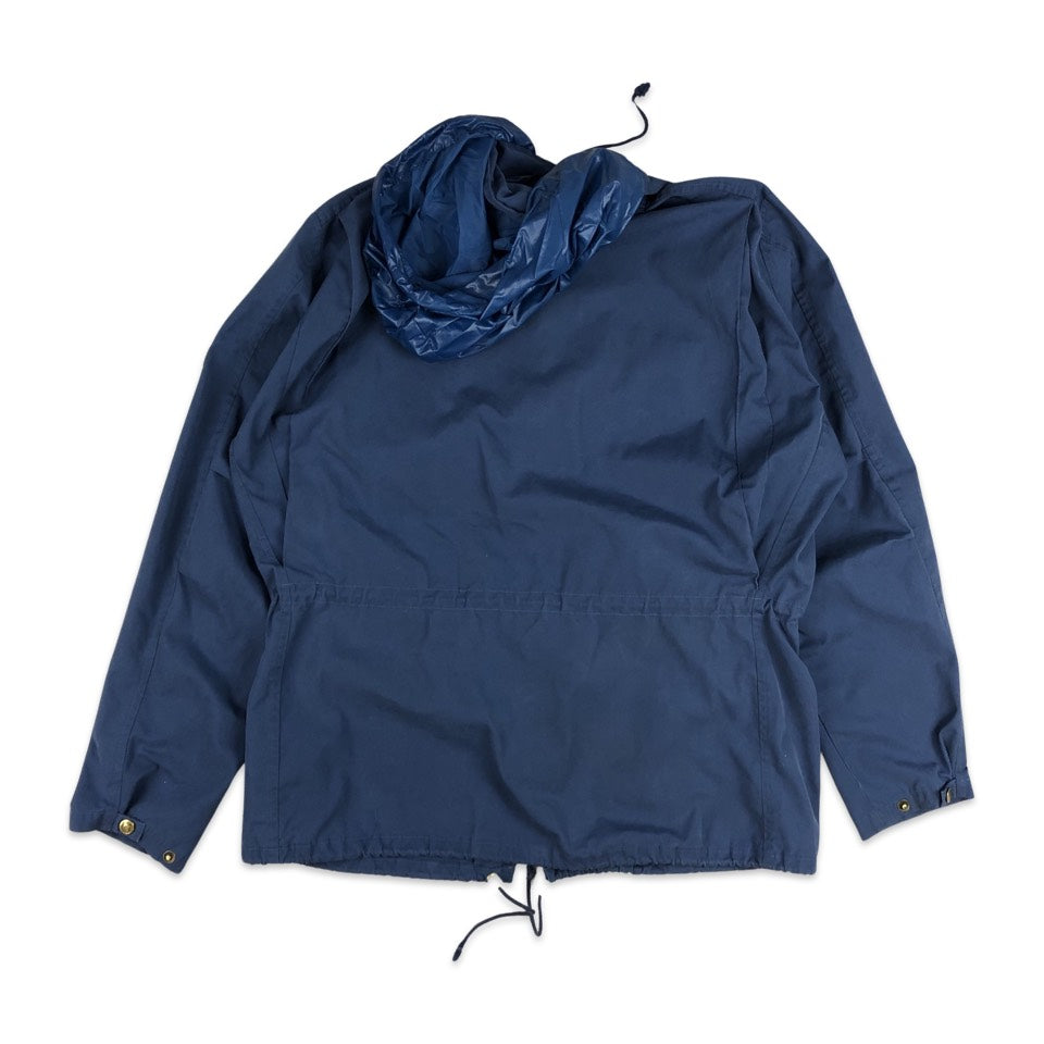 Vintage Fjallraven Blue Hooded Parka Jacket L