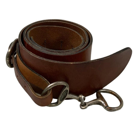 Vintage Brown Clasp Leather Belt