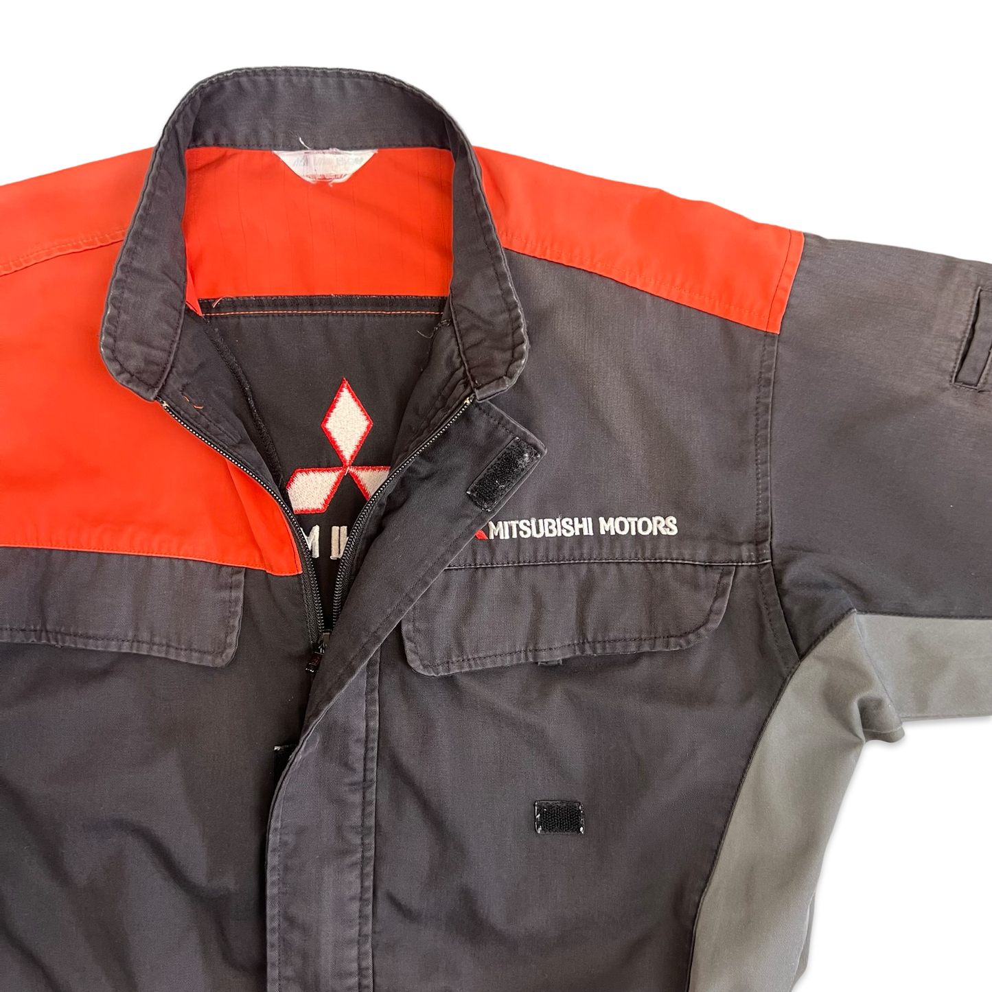 Vintage Mitsubishi Motors Brown & Orange Technician Coveralls M / W32