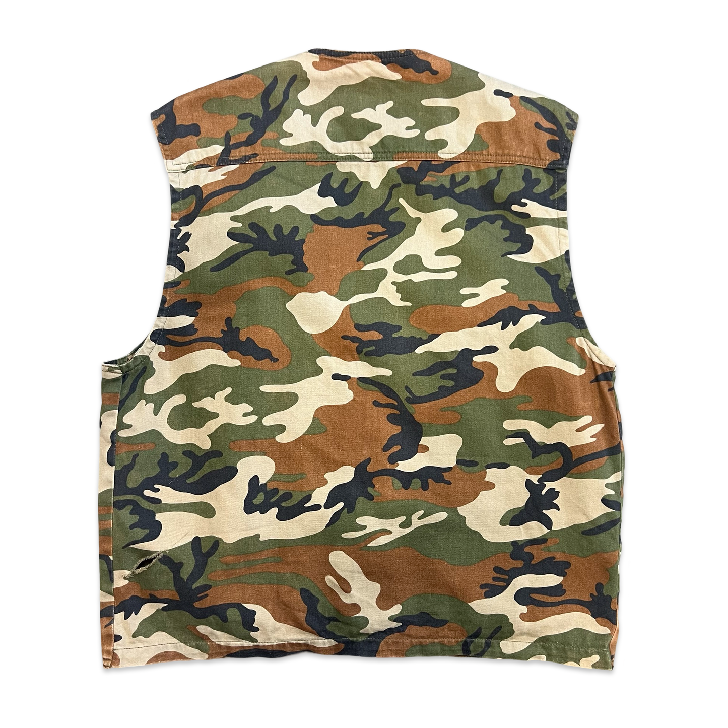 Vintage Camouflage Utility Vest M