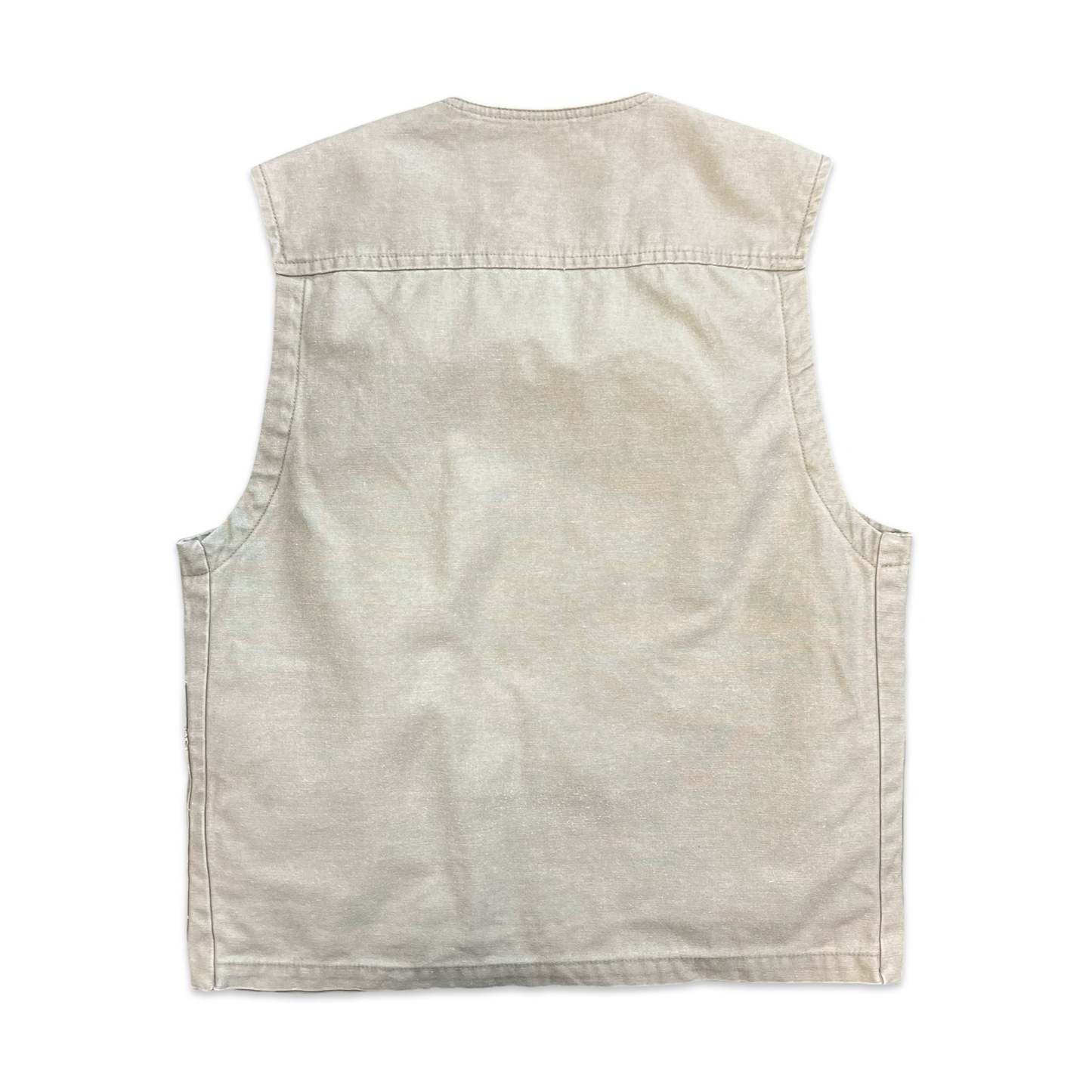 Vintage Beige Utility Vest S