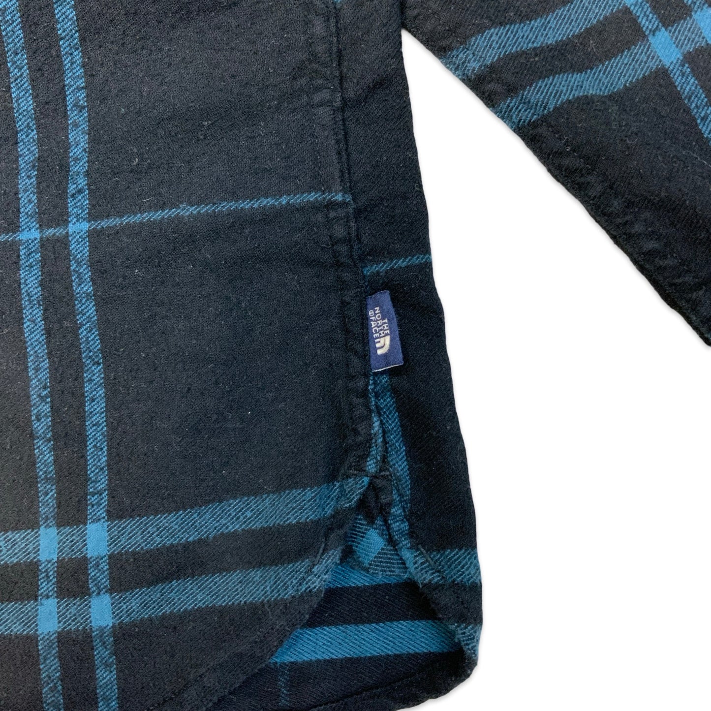 The North Face Black & Blue Plaid Flannel Shirt L