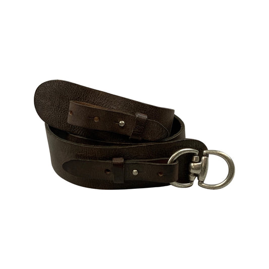 Vintage Brown Bridle Buckle Belt