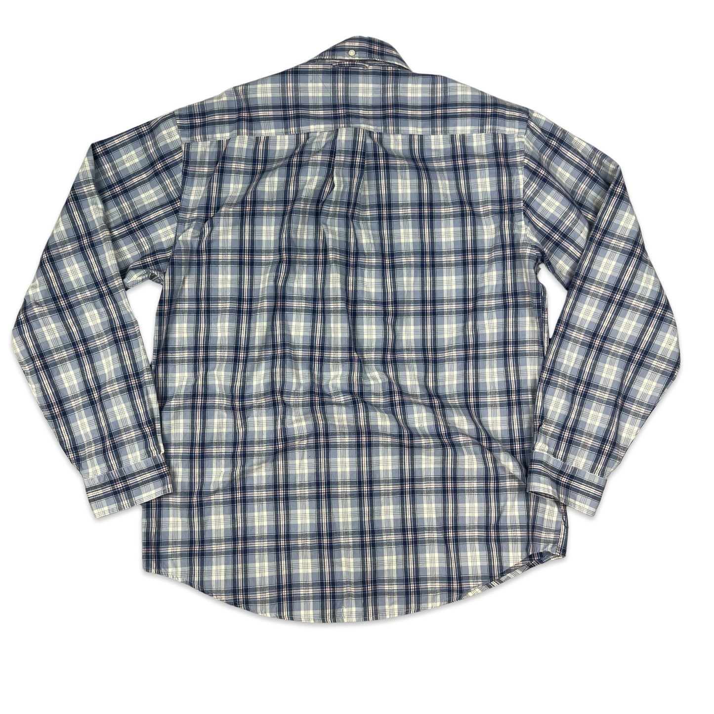 Vintage 90s Tommy Hilfiger Blue Plaid Shirt M L