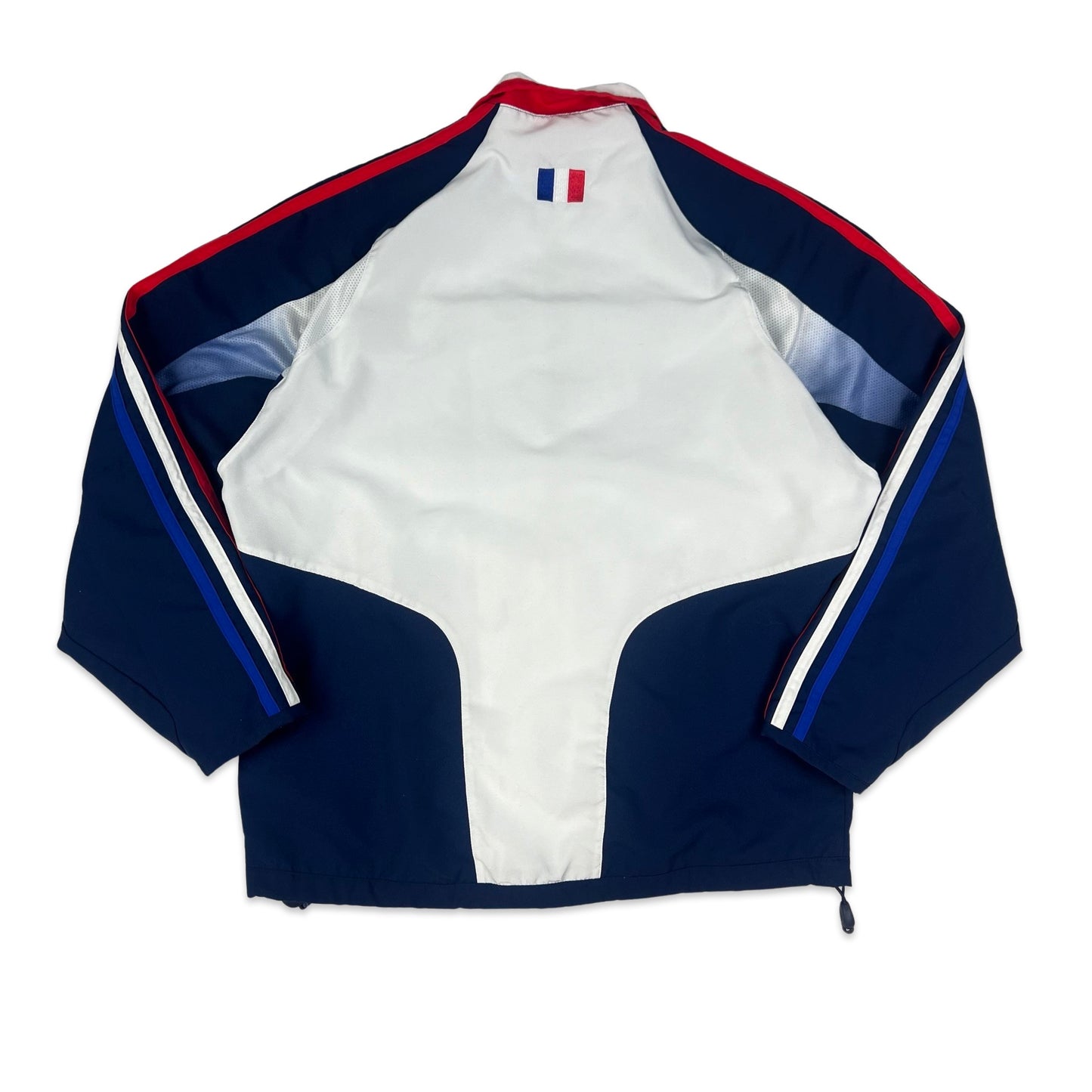 Vintage 00s Adidas Navy White & Red French National Football Team Track Zip-up S M