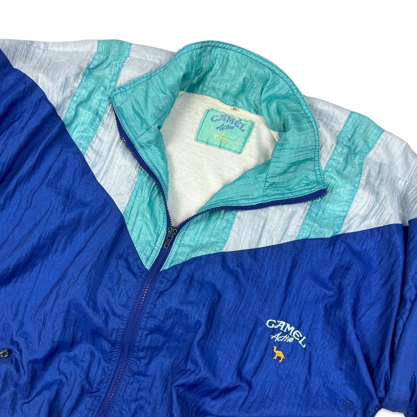 Vintage 80s 90s Camel Active Blue Shell Jacket XXL 3XL