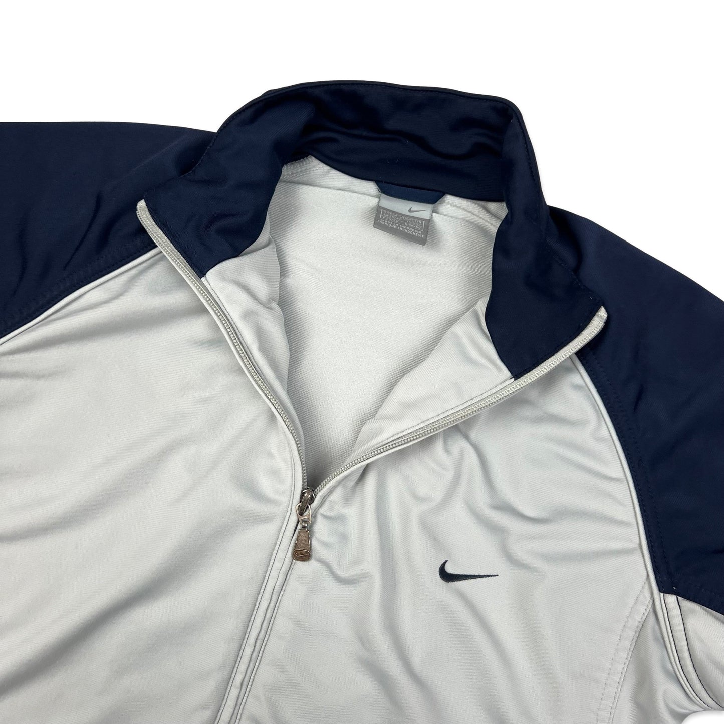 Vintage Y2K Nike Navy & Grey Track Jacket M L