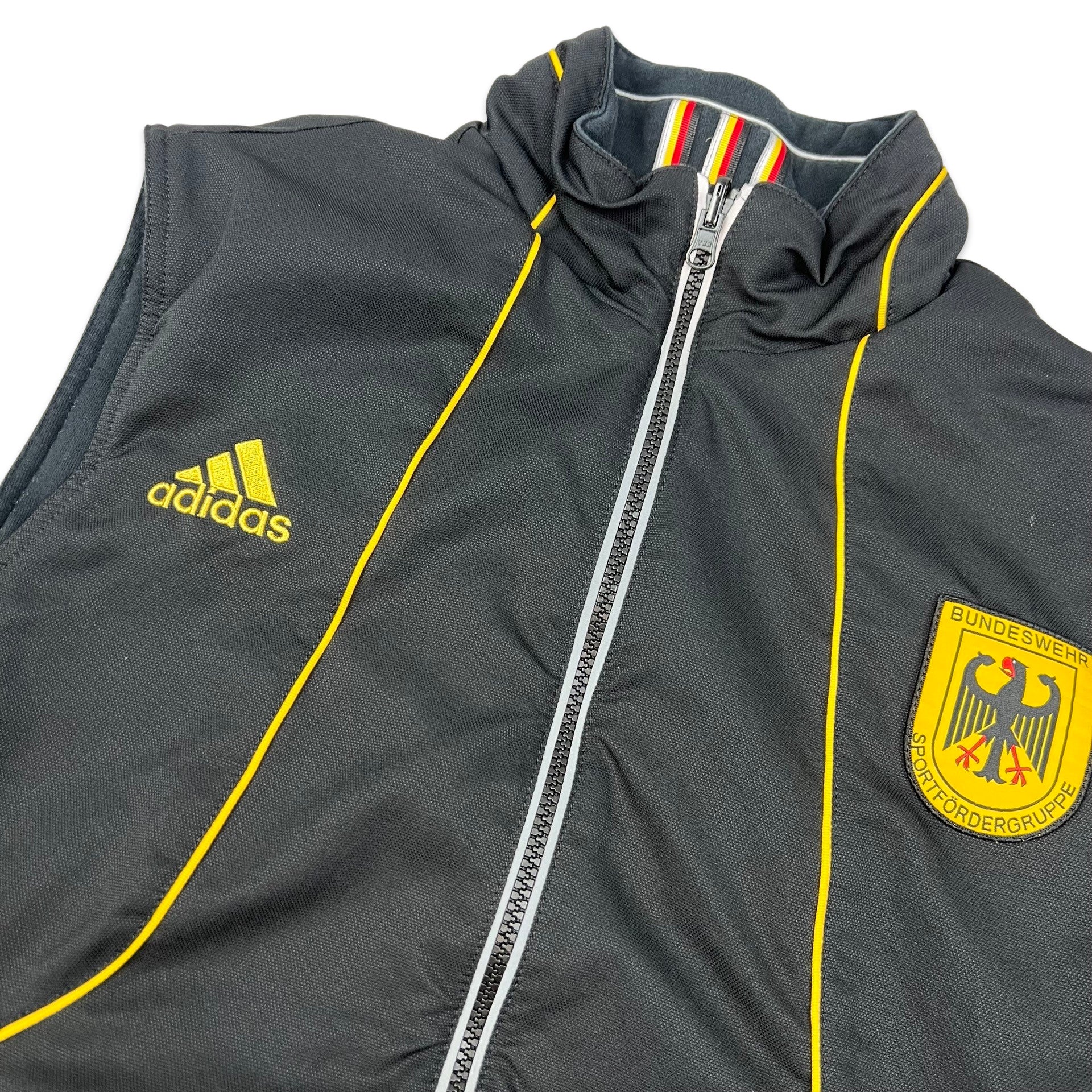 00s Adidas German Football Reversible Black Bodywarmer Gilet