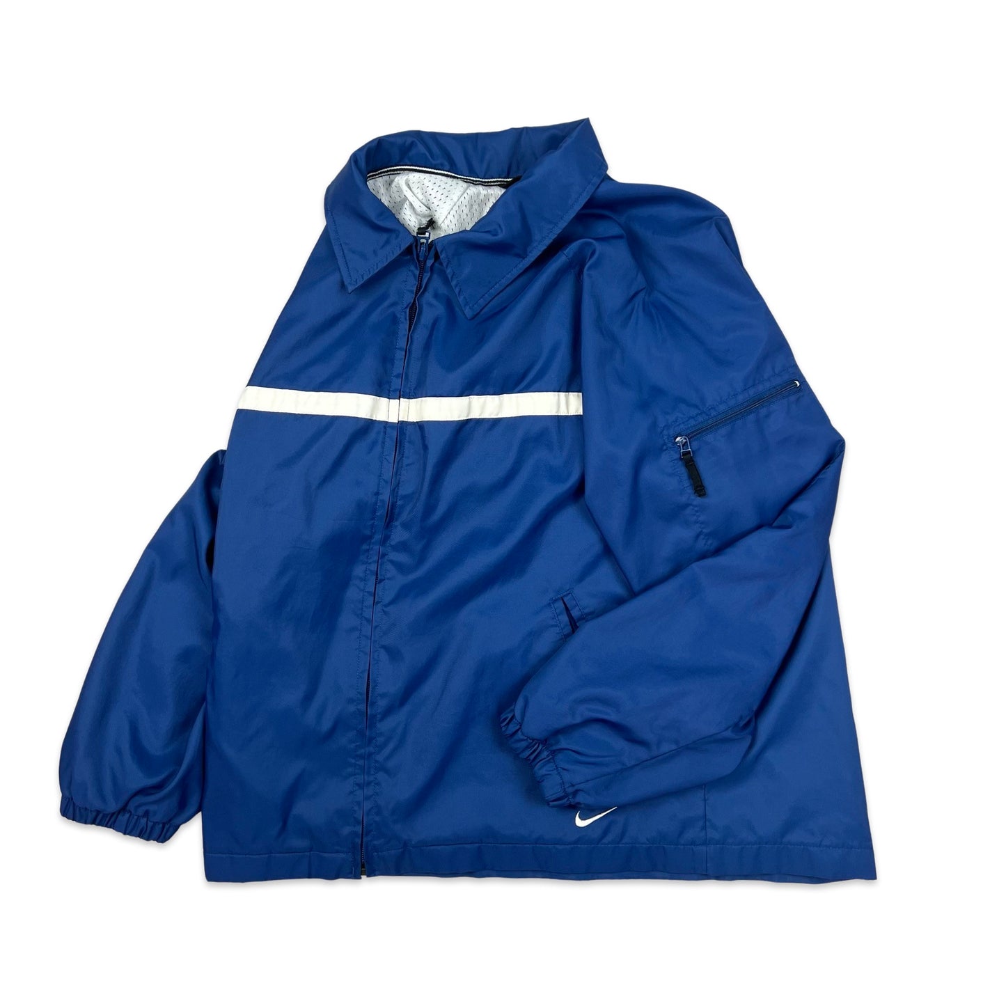 Vintage Y2K Nike Blue & White Windbreaker 18 20