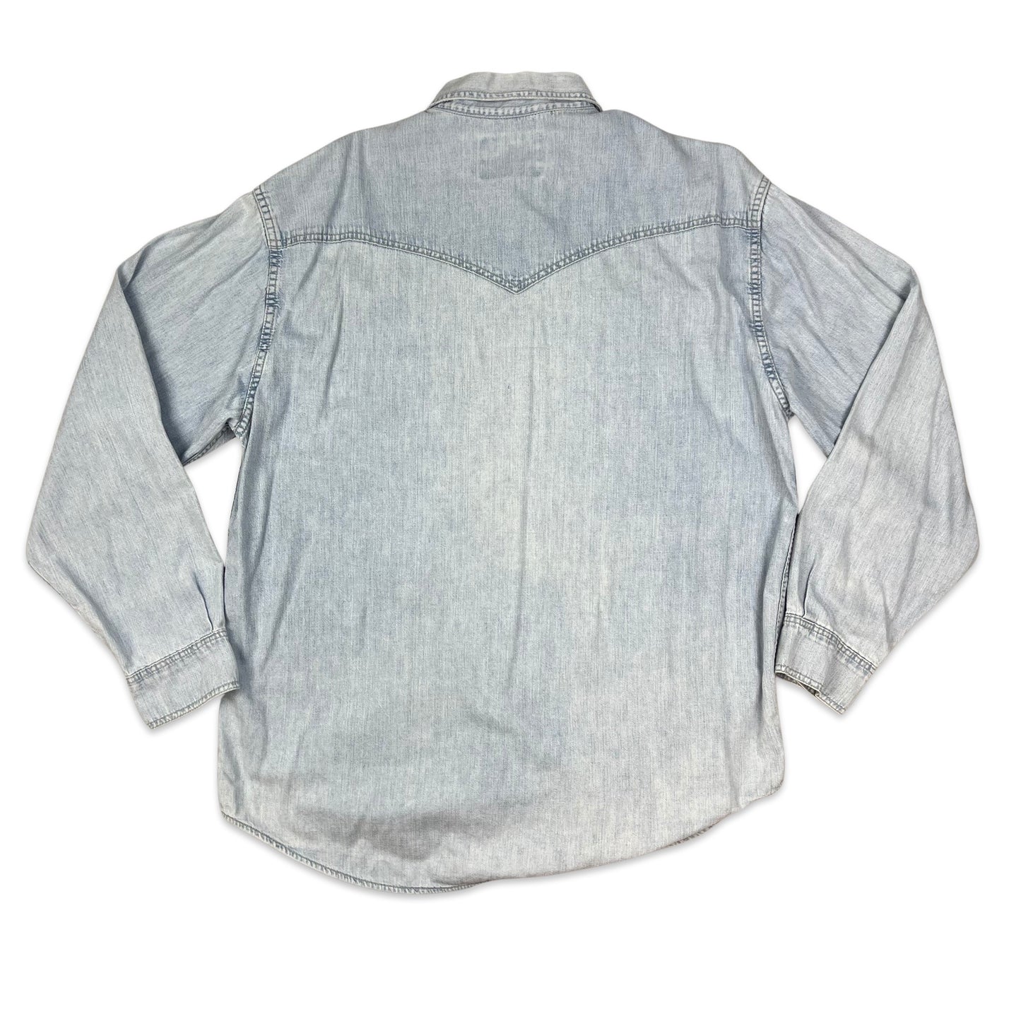 Wrangler Light Blue Denim Shirt L XL
