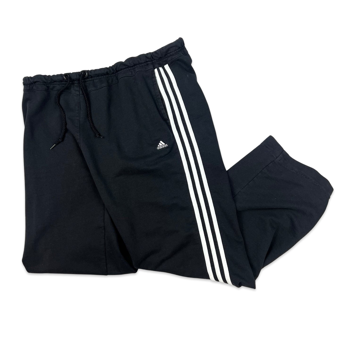 Vintage Adidas Black & White Joggers 14 16