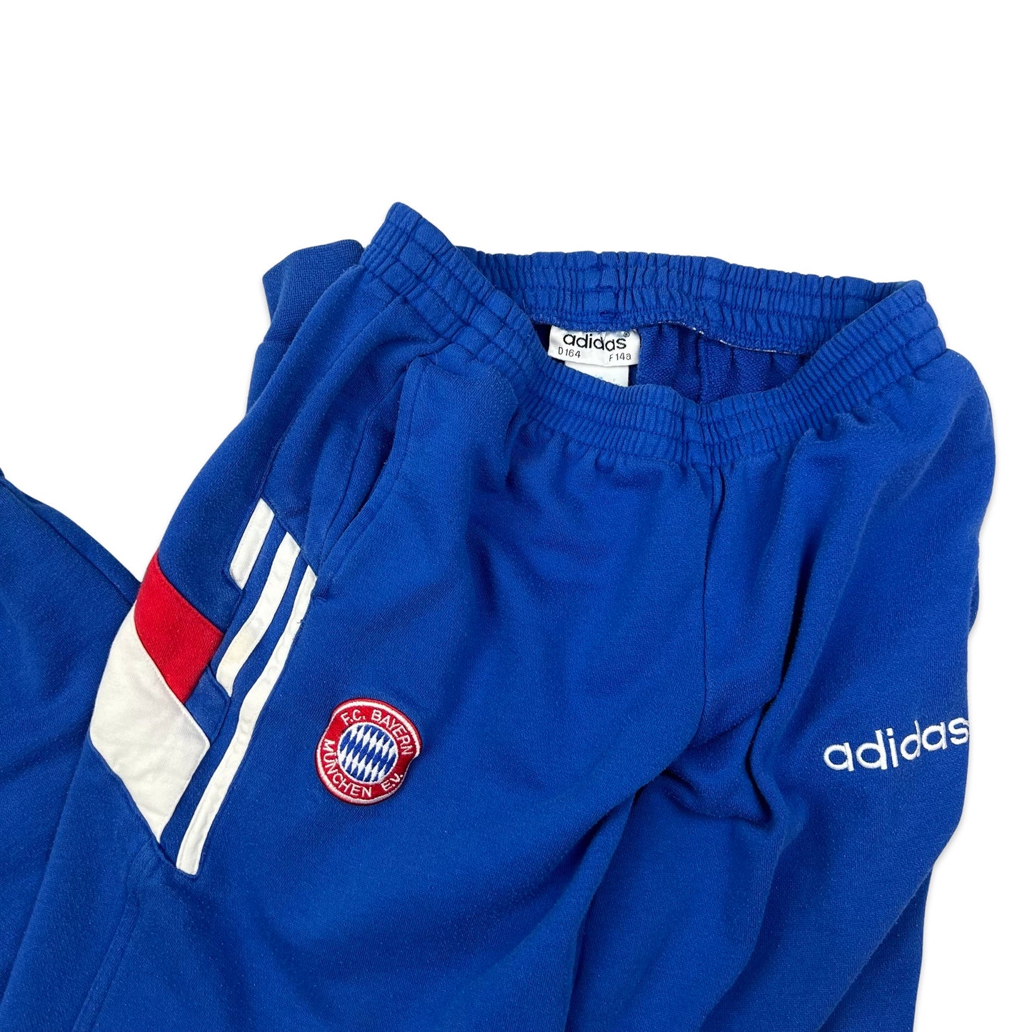 Vintage Adidas Bayern Munich Blue Joggers XS